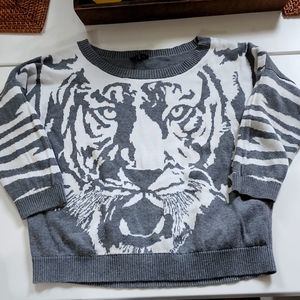 Express tiger print sweater